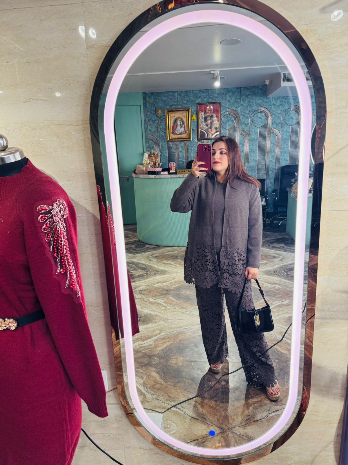 Woolen three piece set