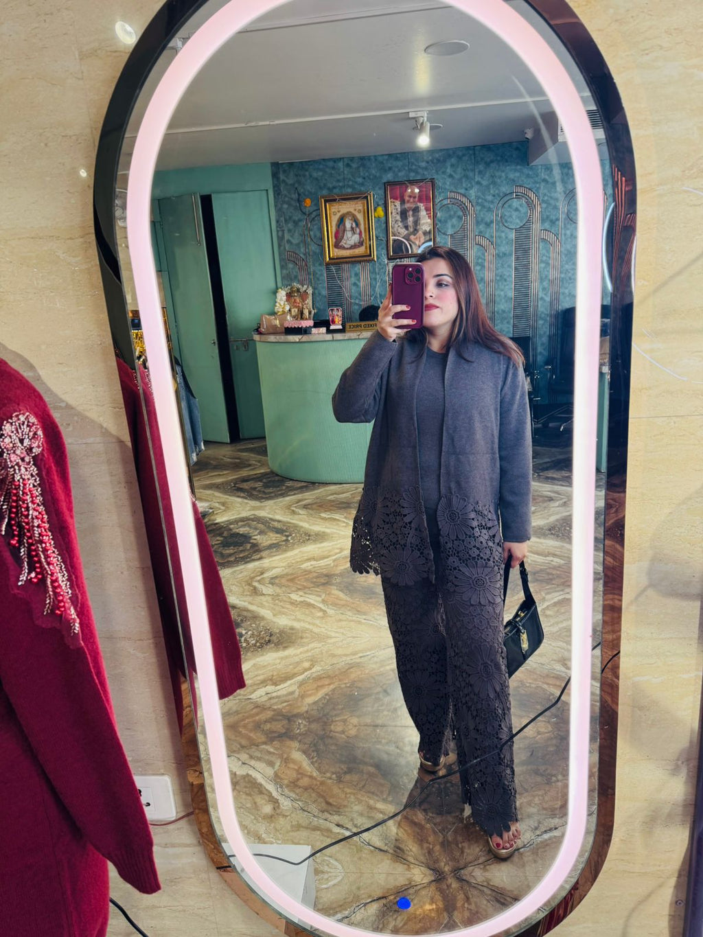 Woolen three piece set