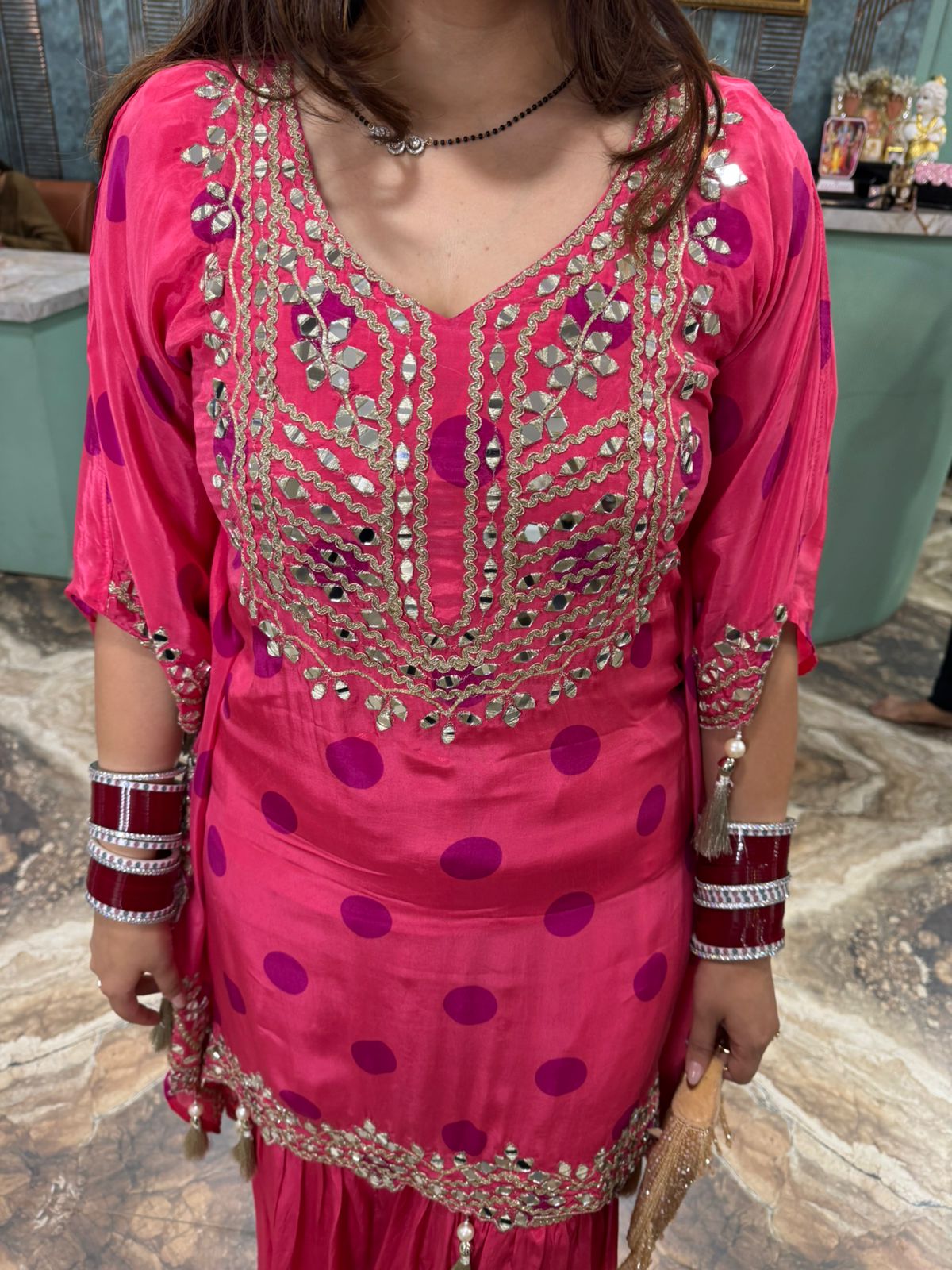 Warbler kaftan style two pc set