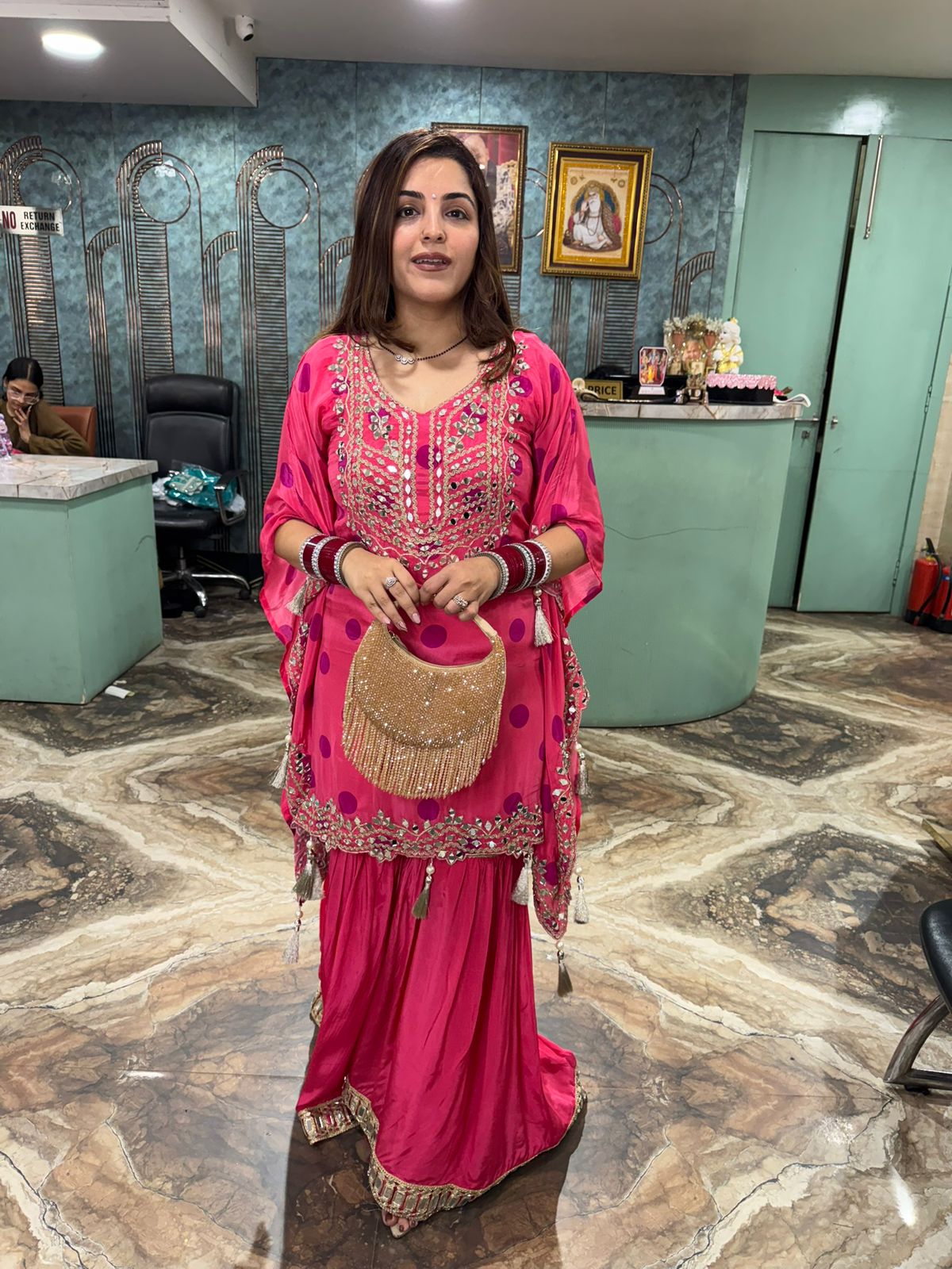 Warbler kaftan style two pc set