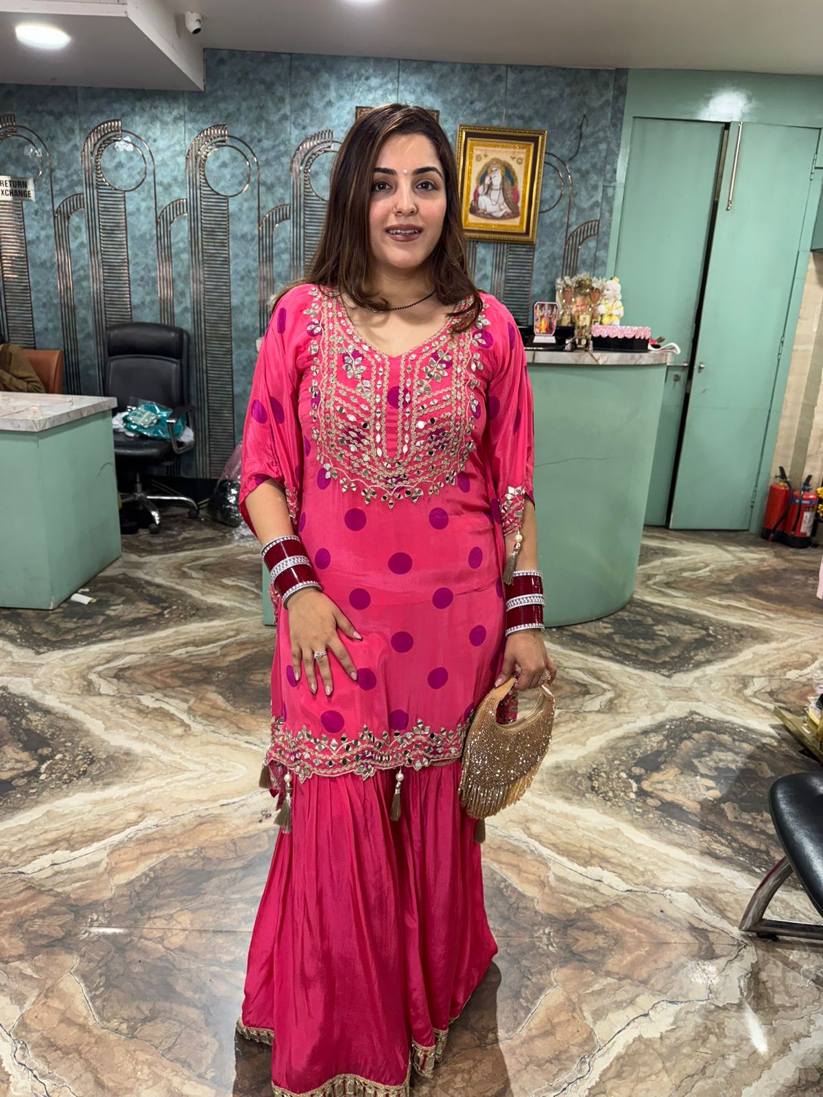 Warbler kaftan style two pc set