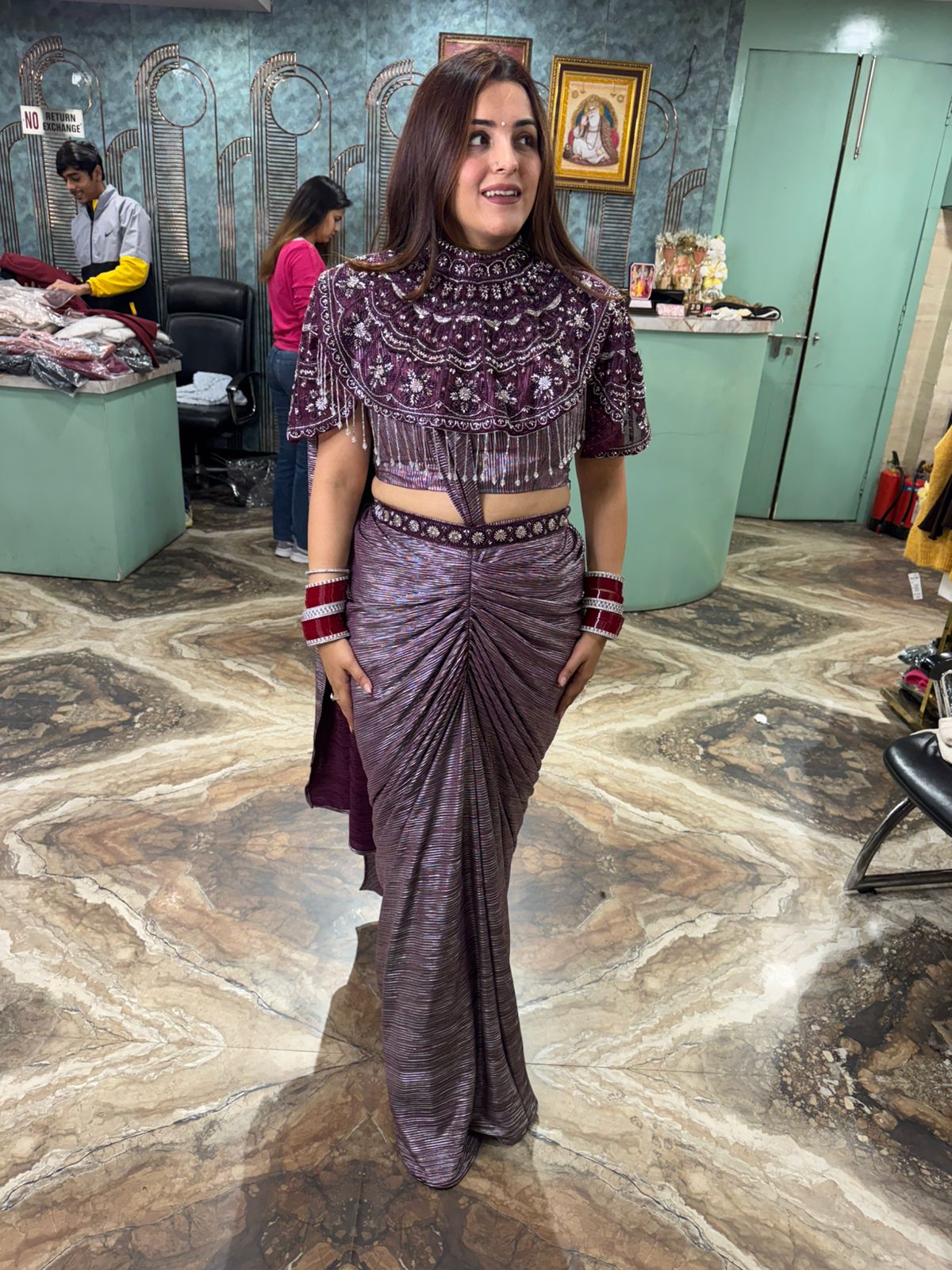 Bulbul dhoti style skirt set