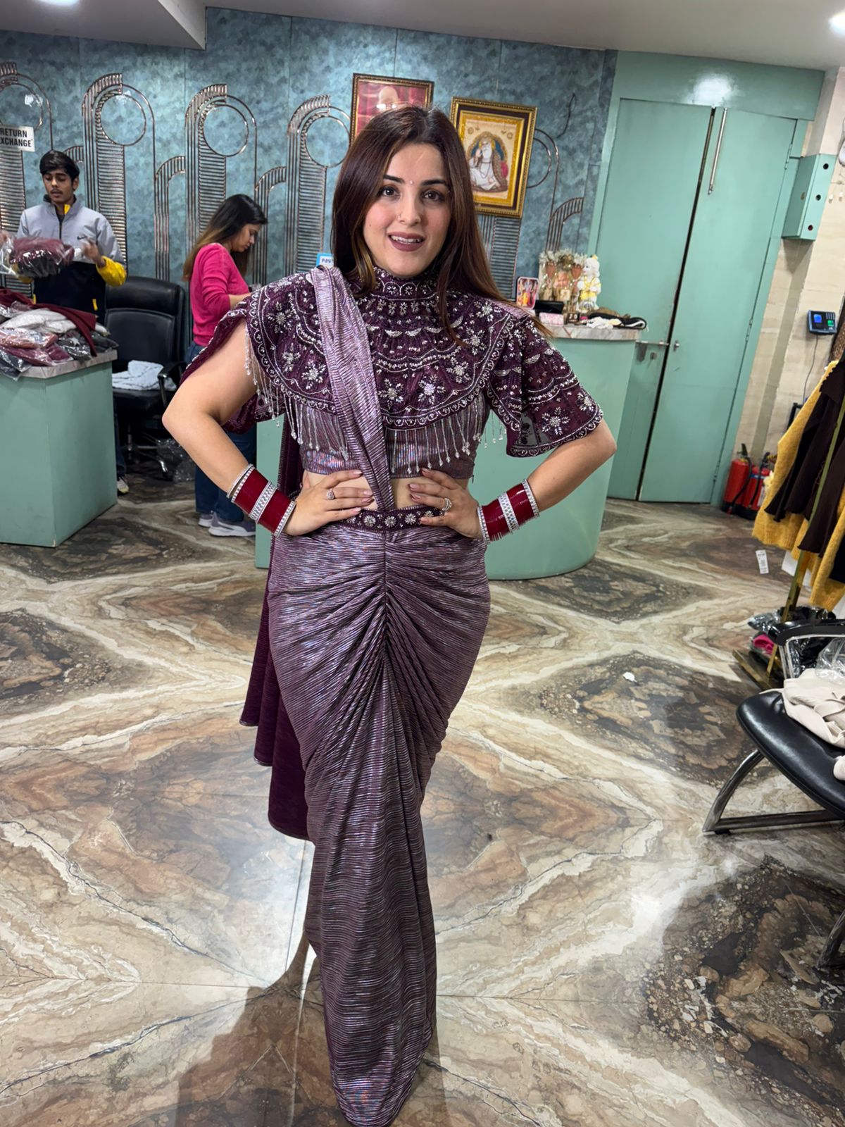 Bulbul dhoti style skirt set