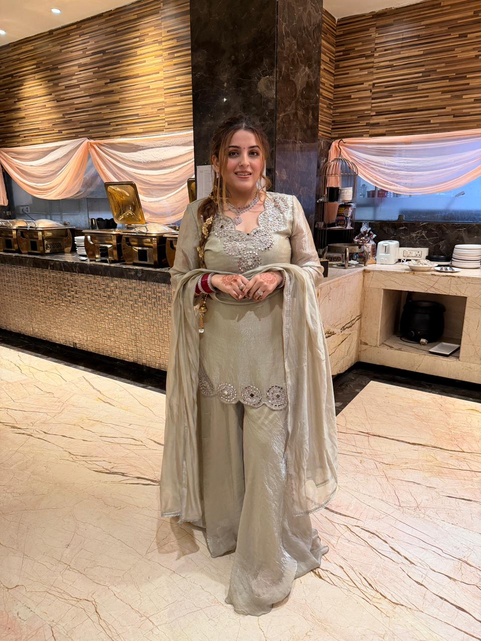 Jhanak Mirror-Work three piece Set