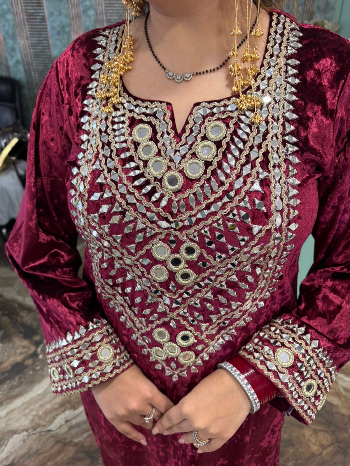 REESE Velvet Long Dress