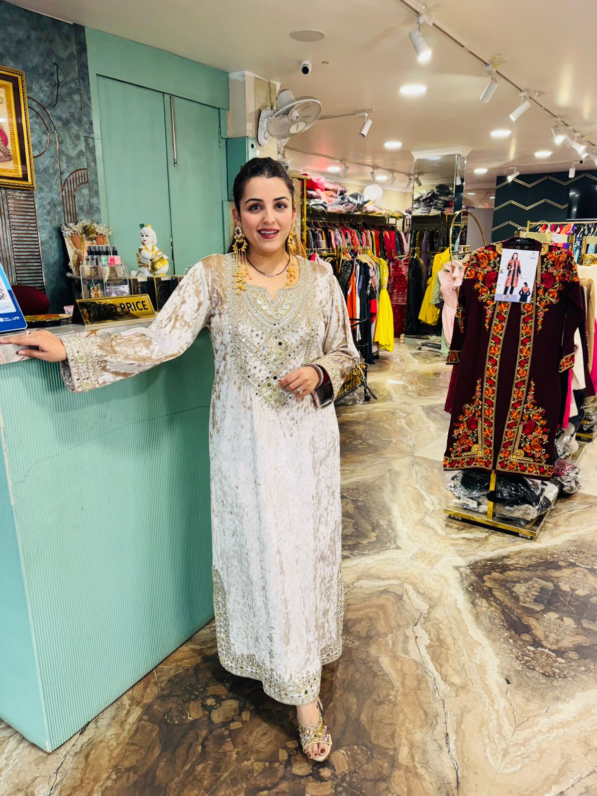 REESE Velvet Long Dress