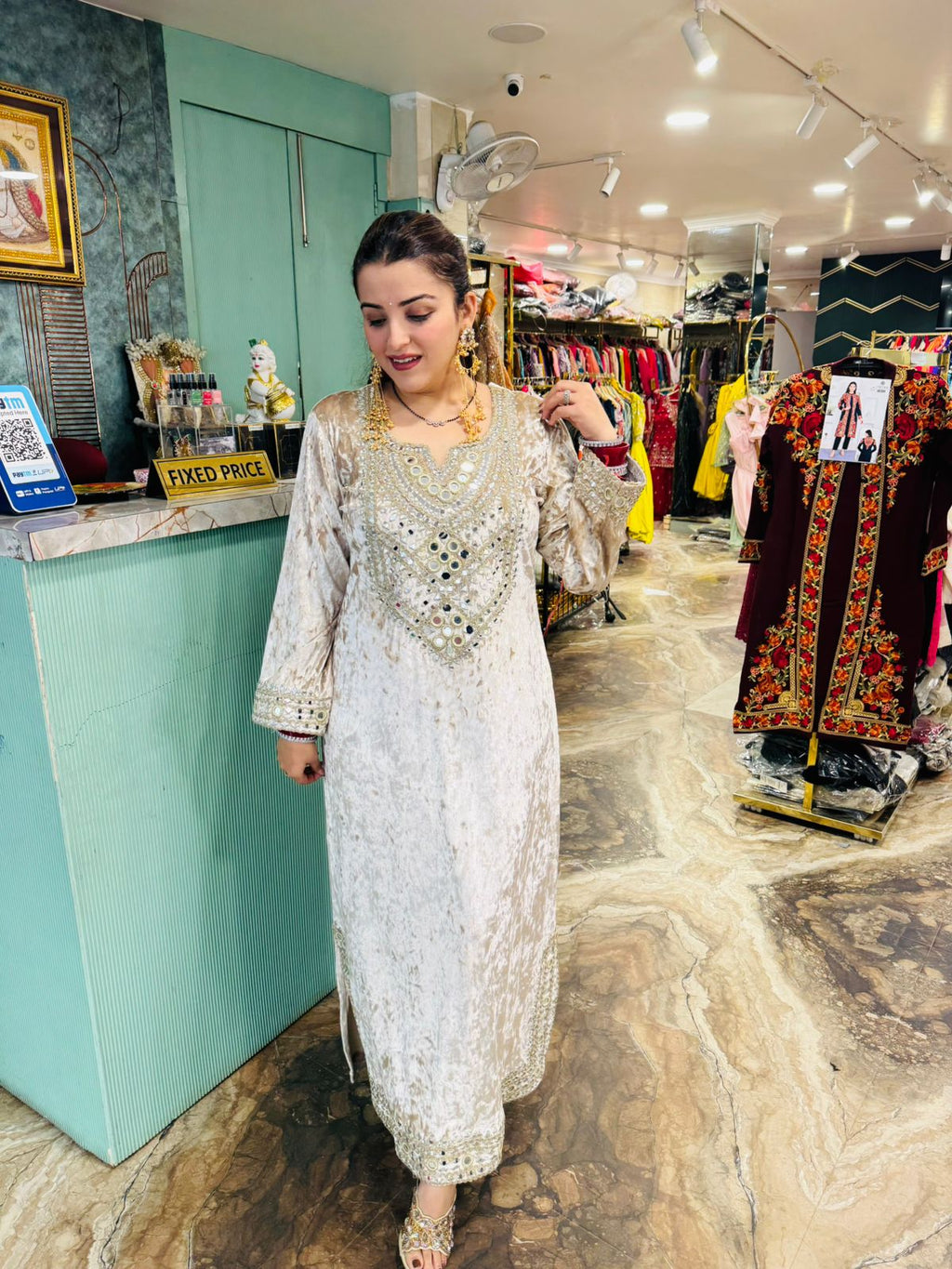 REESE Velvet Long Dress