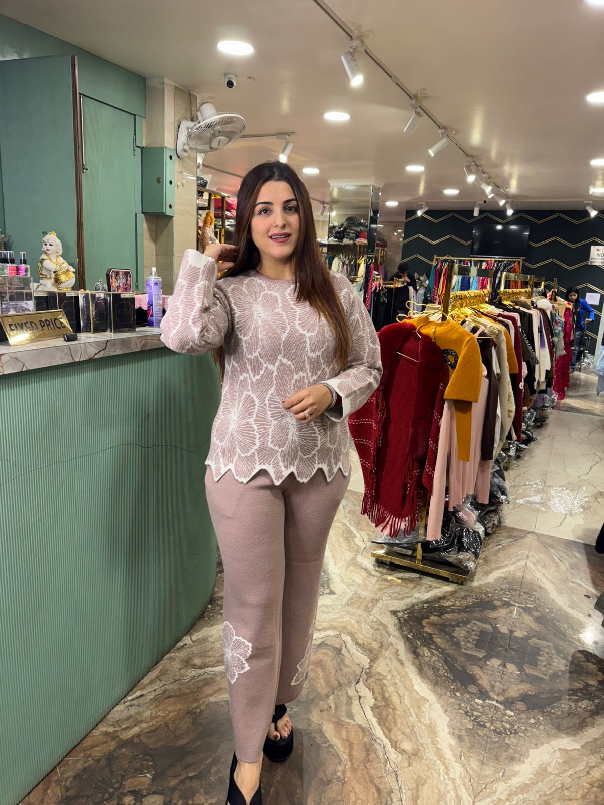 Floral Bloom  Knit Co-Ord Set