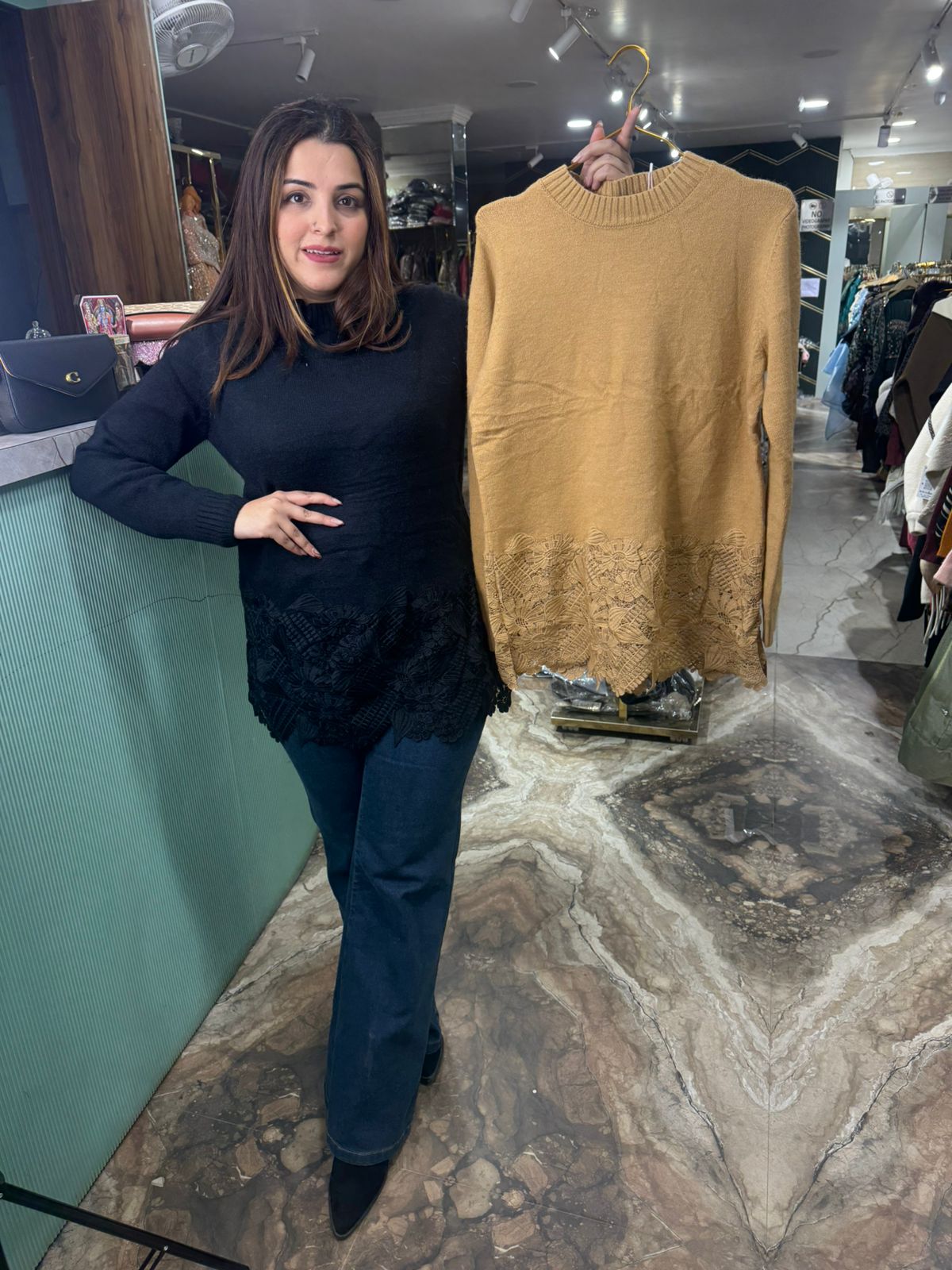 Noir Knit Winter Top