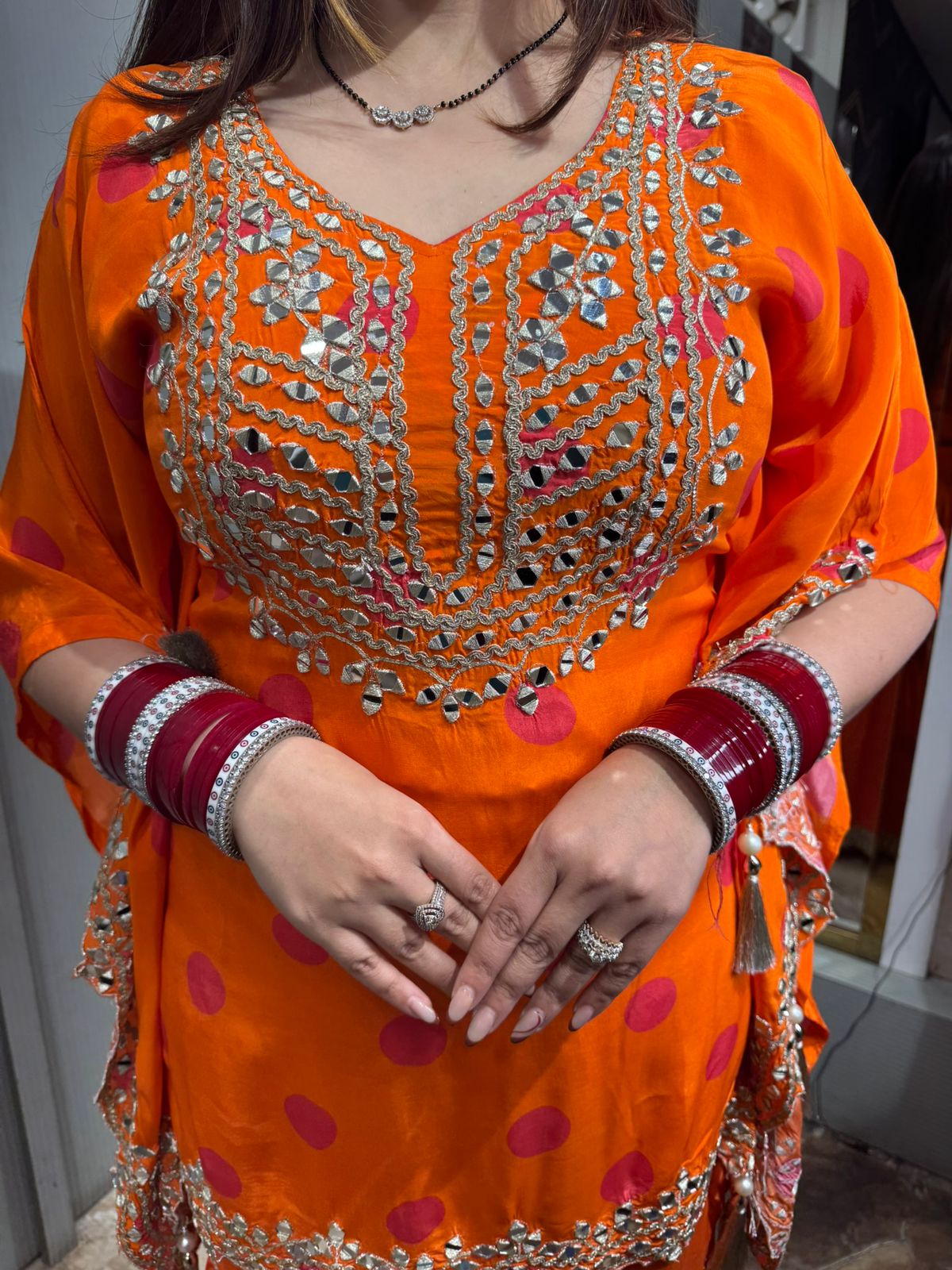 Warbler kaftan style two pc set