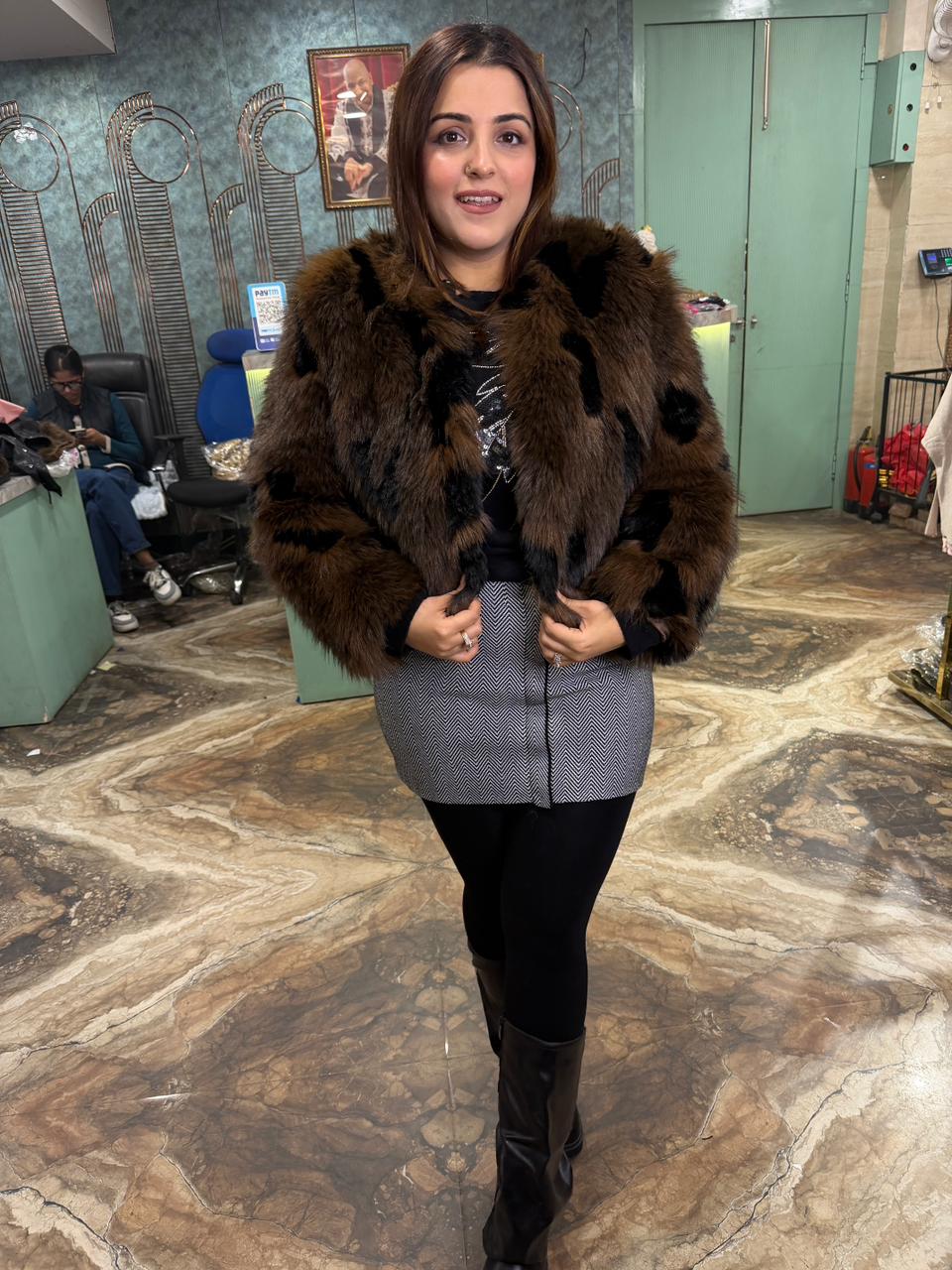 Luxury Multi-Tone  Fur Jacket