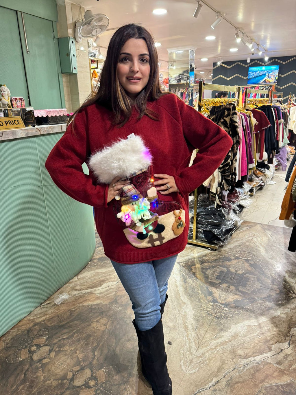 Santa LED Winter Sweater