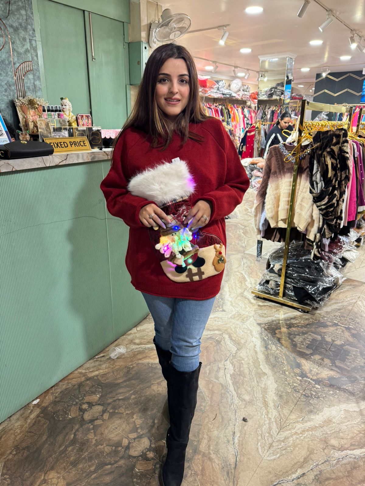 Santa LED Winter Sweater