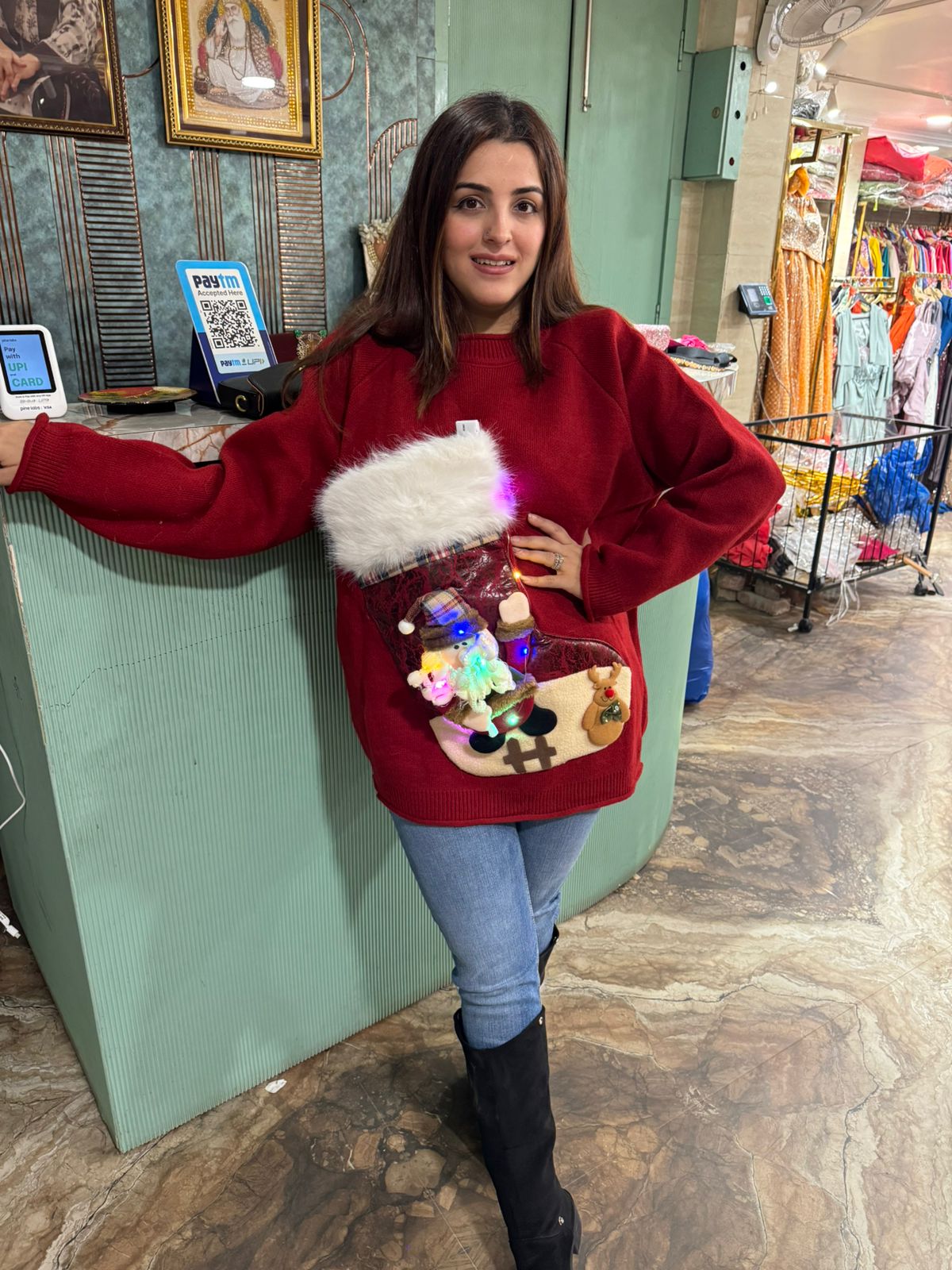 Santa LED Winter Sweater