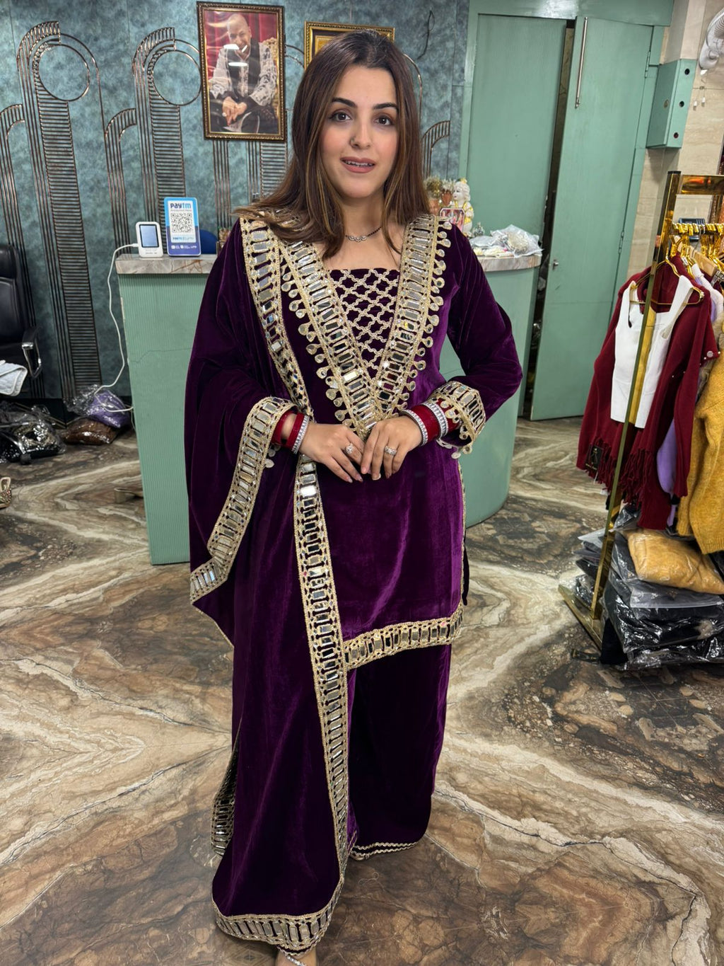 Niharika Mirror-Lace Kurti set