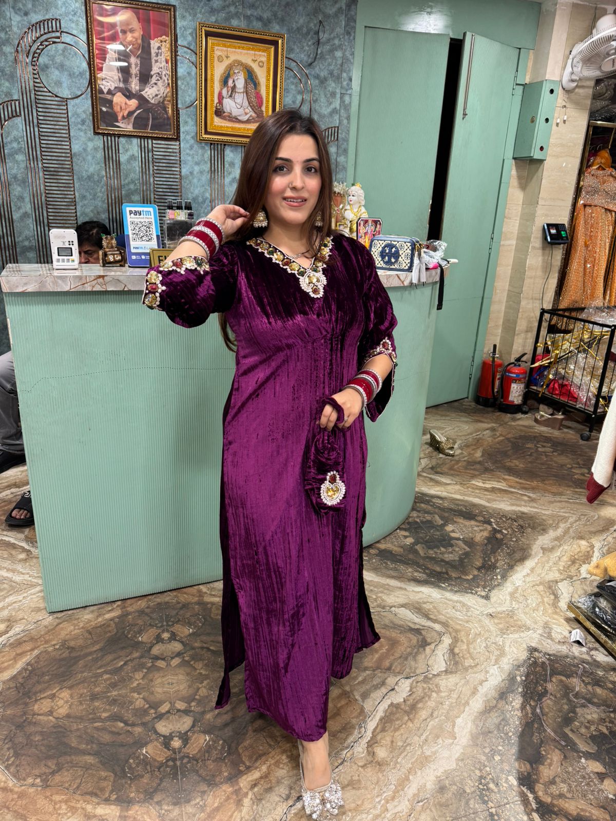 Ruhani Velvet Dress
