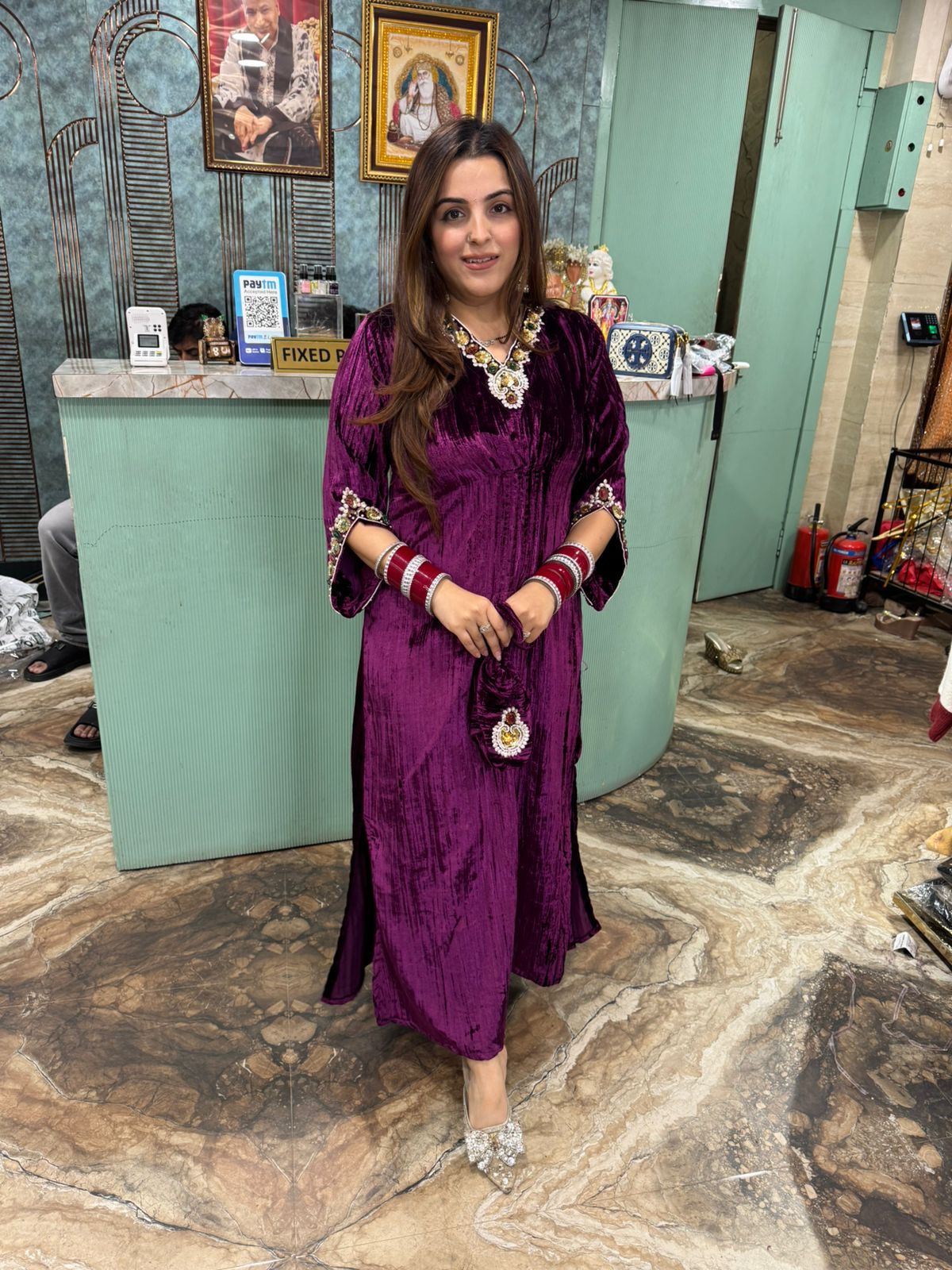 Ruhani Velvet Dress