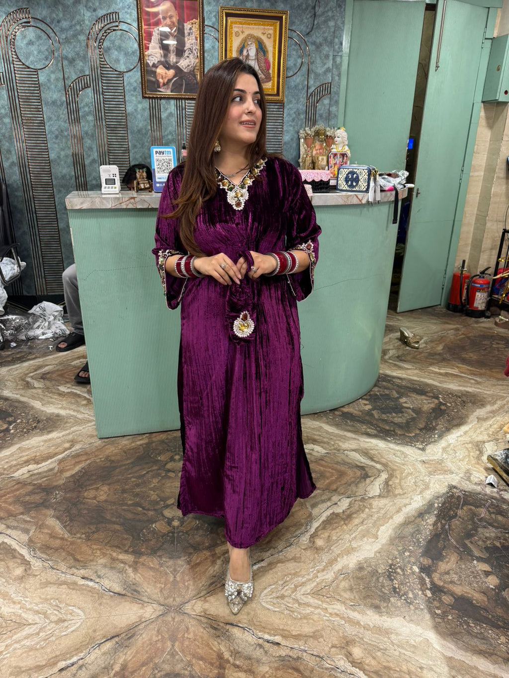 Ruhani Velvet Dress