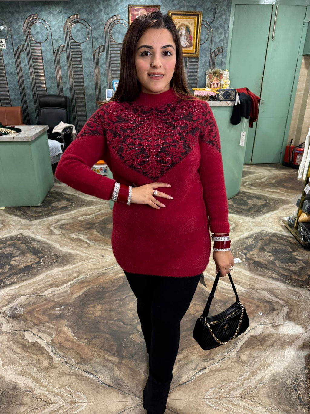 Ruhana Woolen Long Top