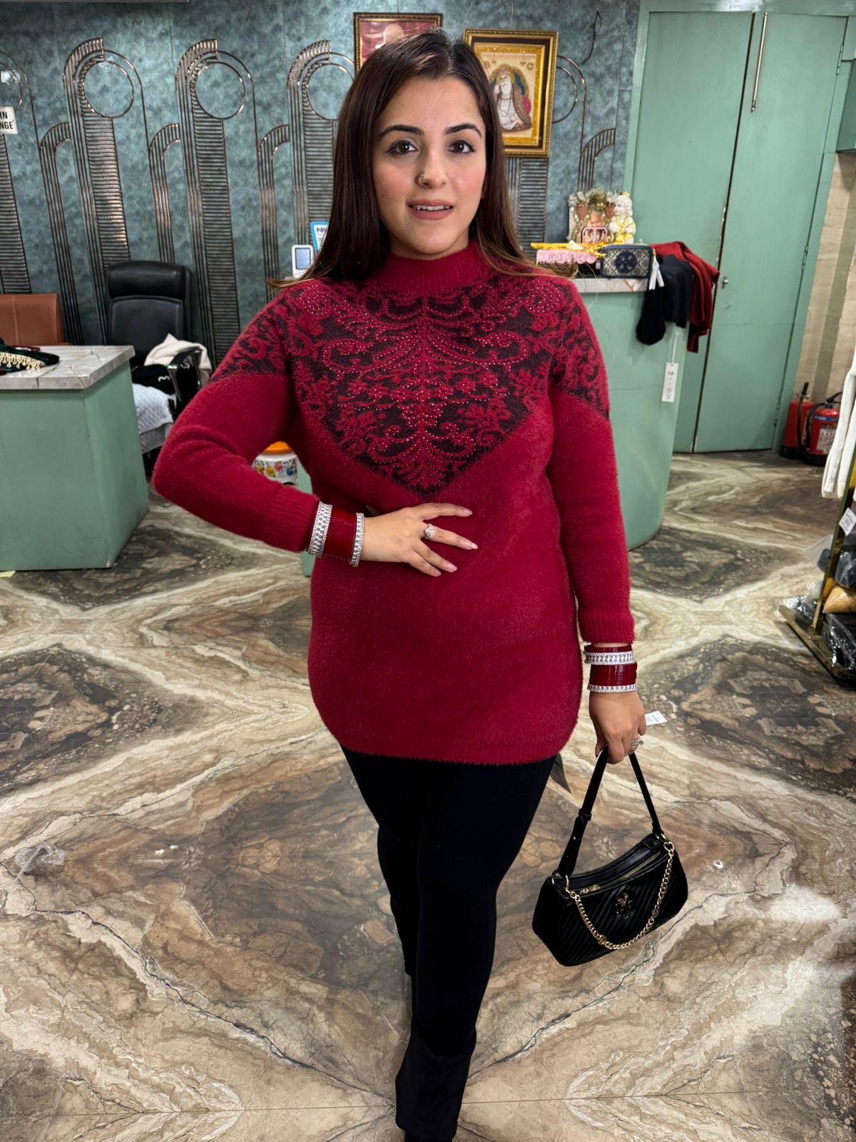 Ruhana Woolen Long Top