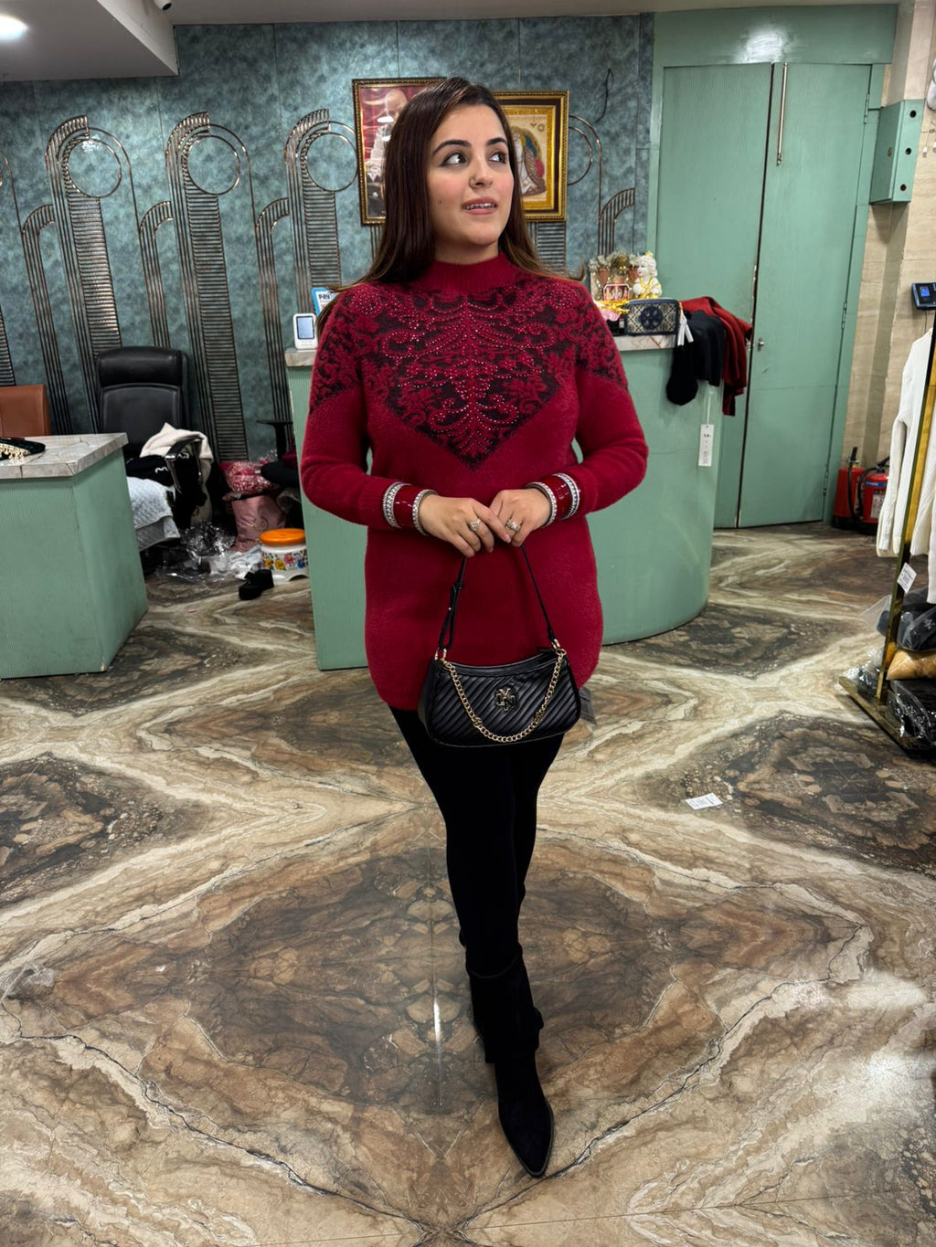 Ruhana Woolen Long Top