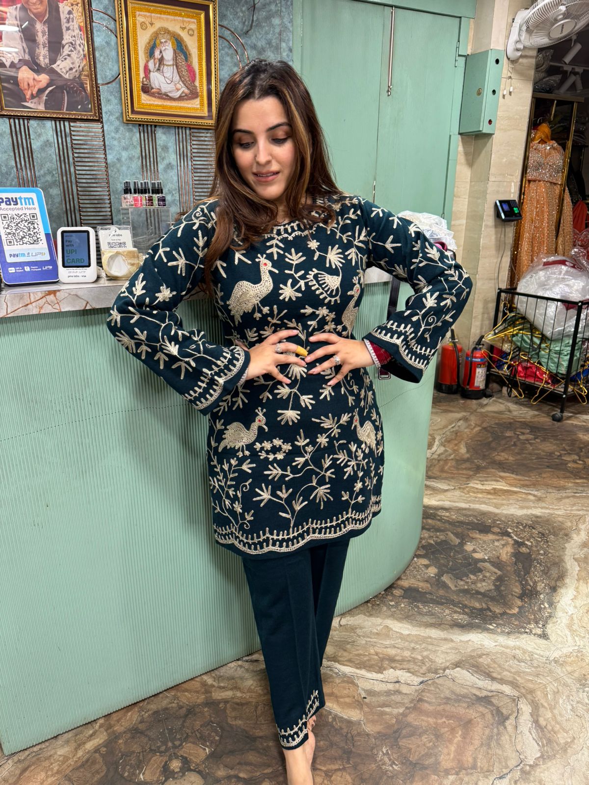 Nishu Hand-Embroidered Kurti Set