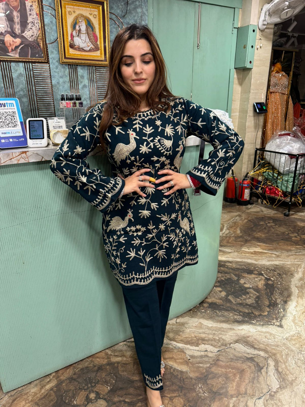 Nishu Hand-Embroidered Kurti Set