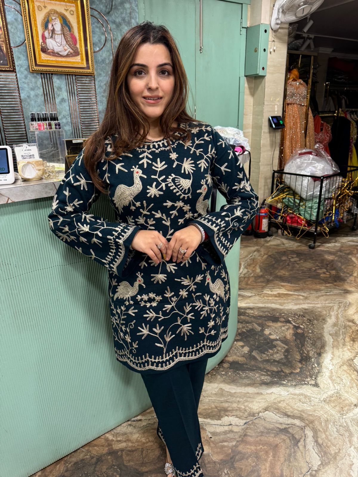 Nishu Hand-Embroidered Kurti Set