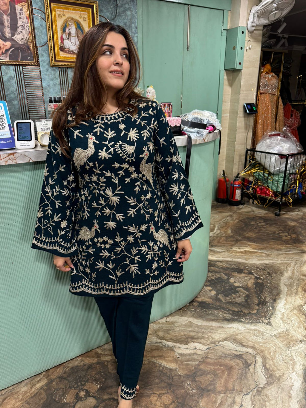 Nishu Hand-Embroidered Kurti Set