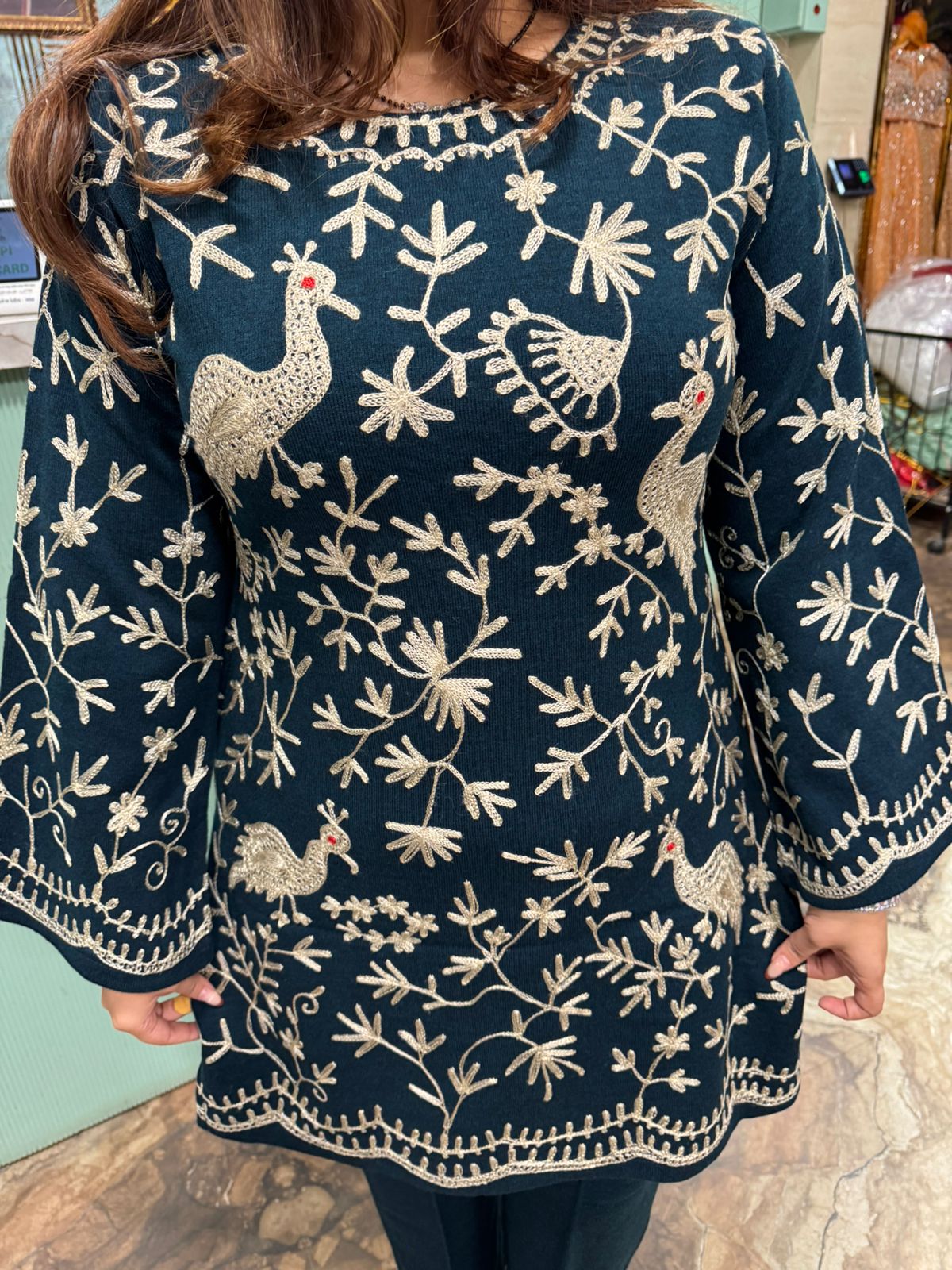 Nishu Hand-Embroidered Kurti Set