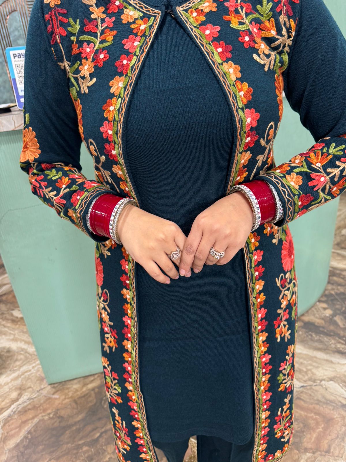 Noor-e-kashmiri Embroidered three pc set