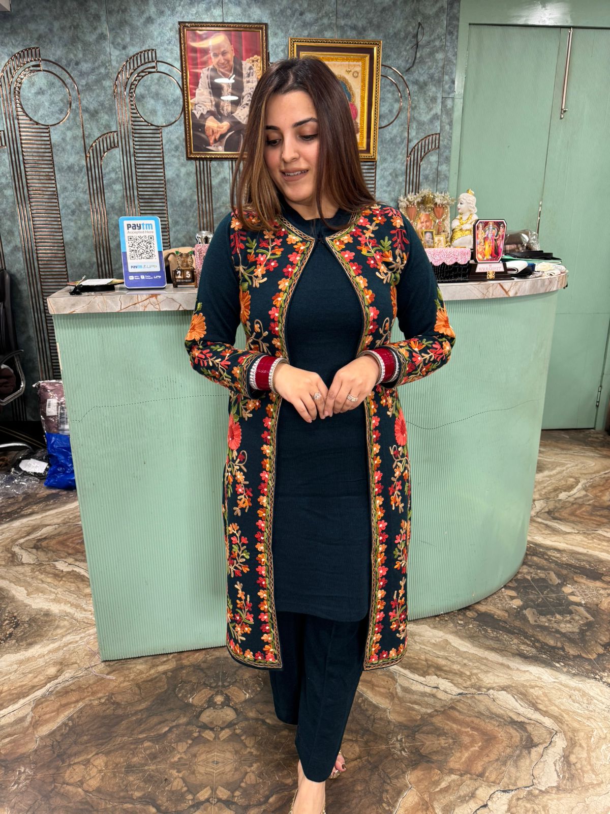 Noor-e-kashmiri Embroidered three pc set