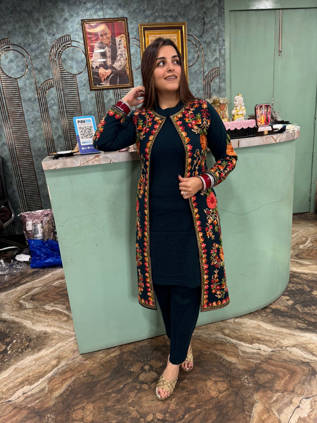 Noor-e-kashmiri Embroidered three pc set