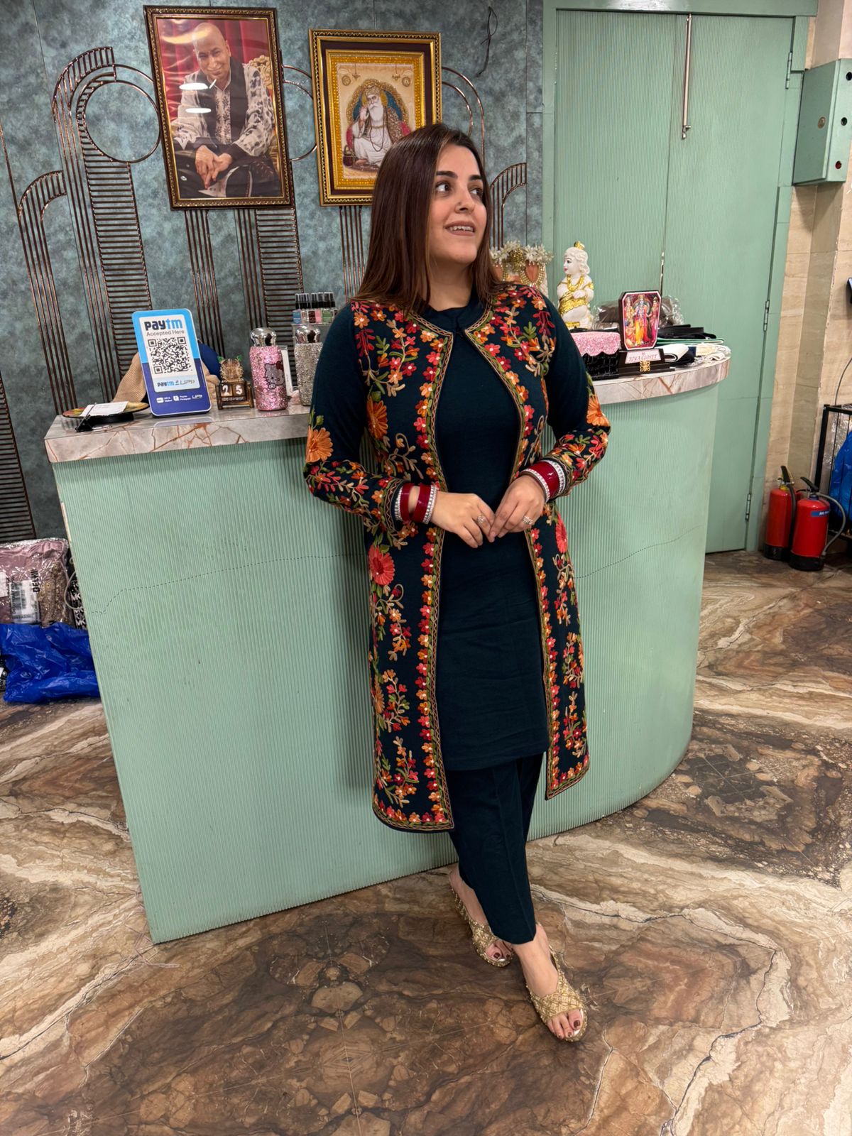 Noor-e-kashmiri Embroidered three pc set