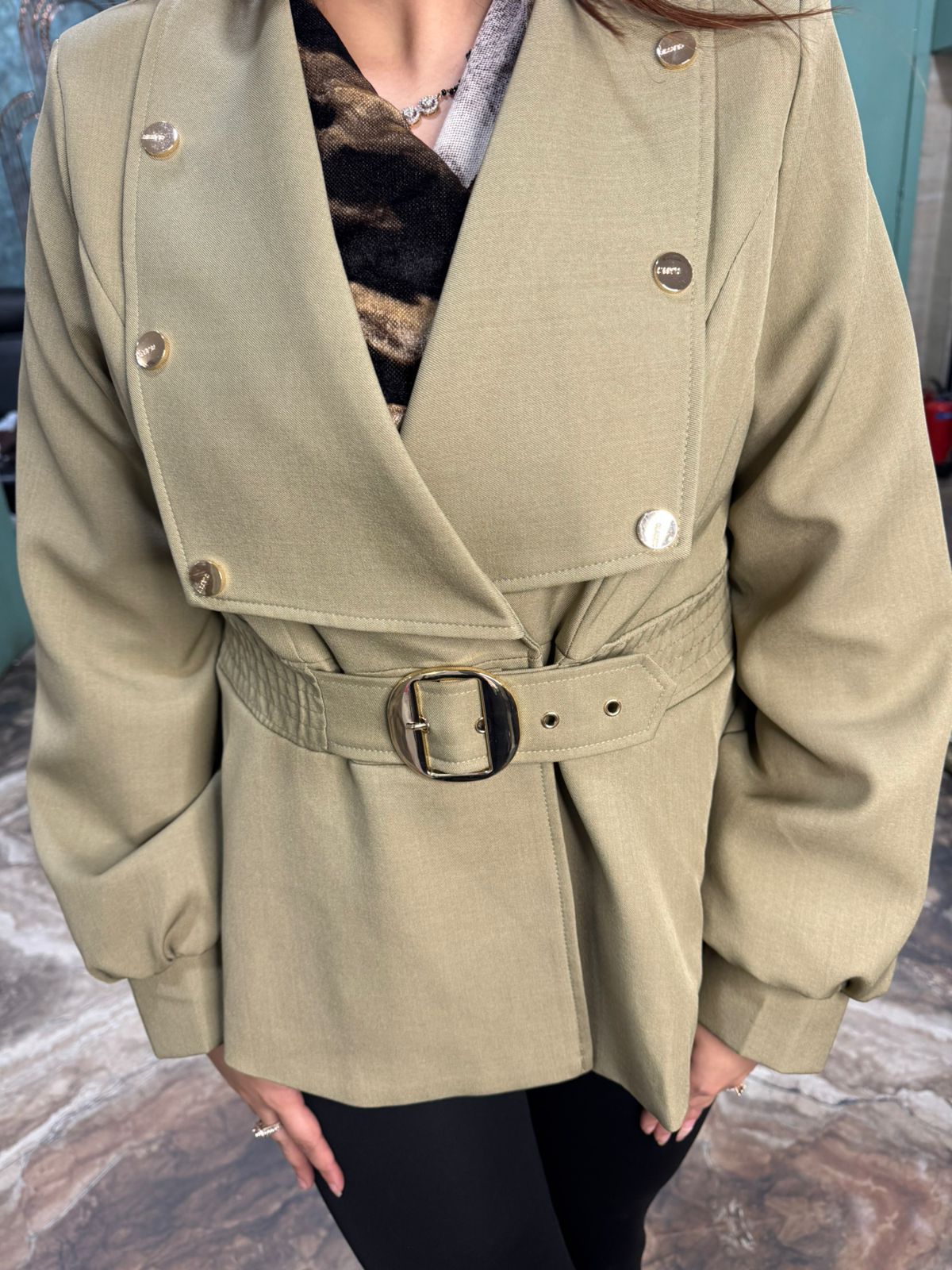 Nina Chic Belted Blazer