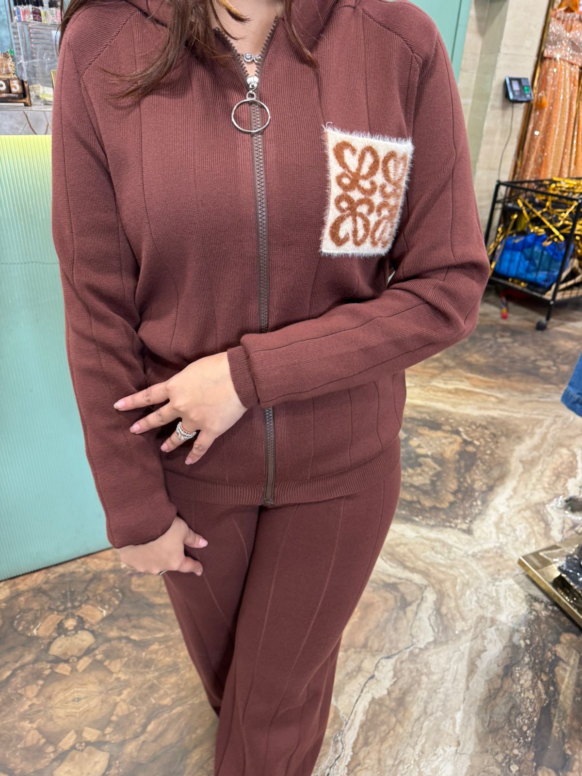 Rusi Knitted Hooddy Co-Ord Set