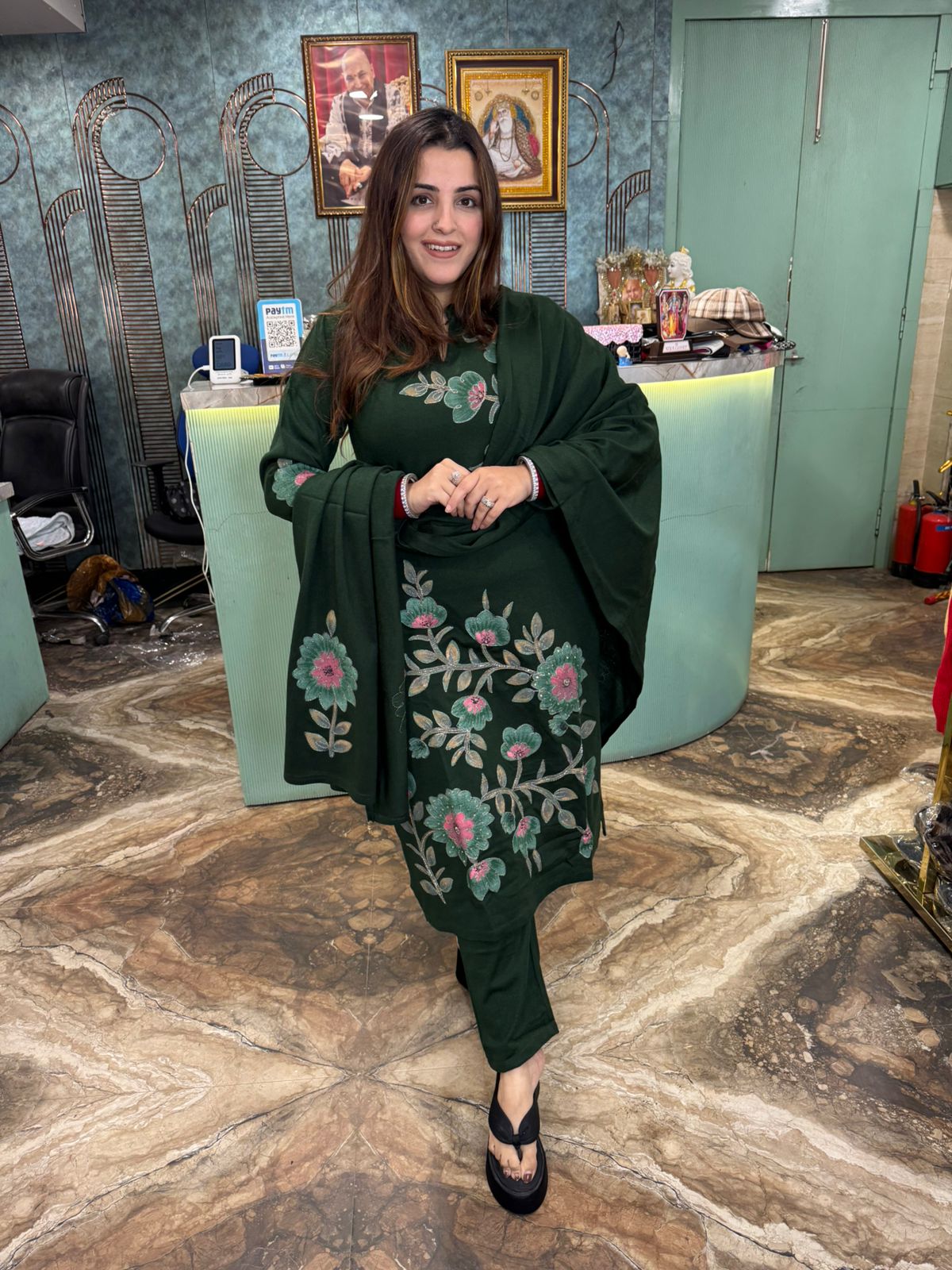 Neno Emerald Bloom suit Set