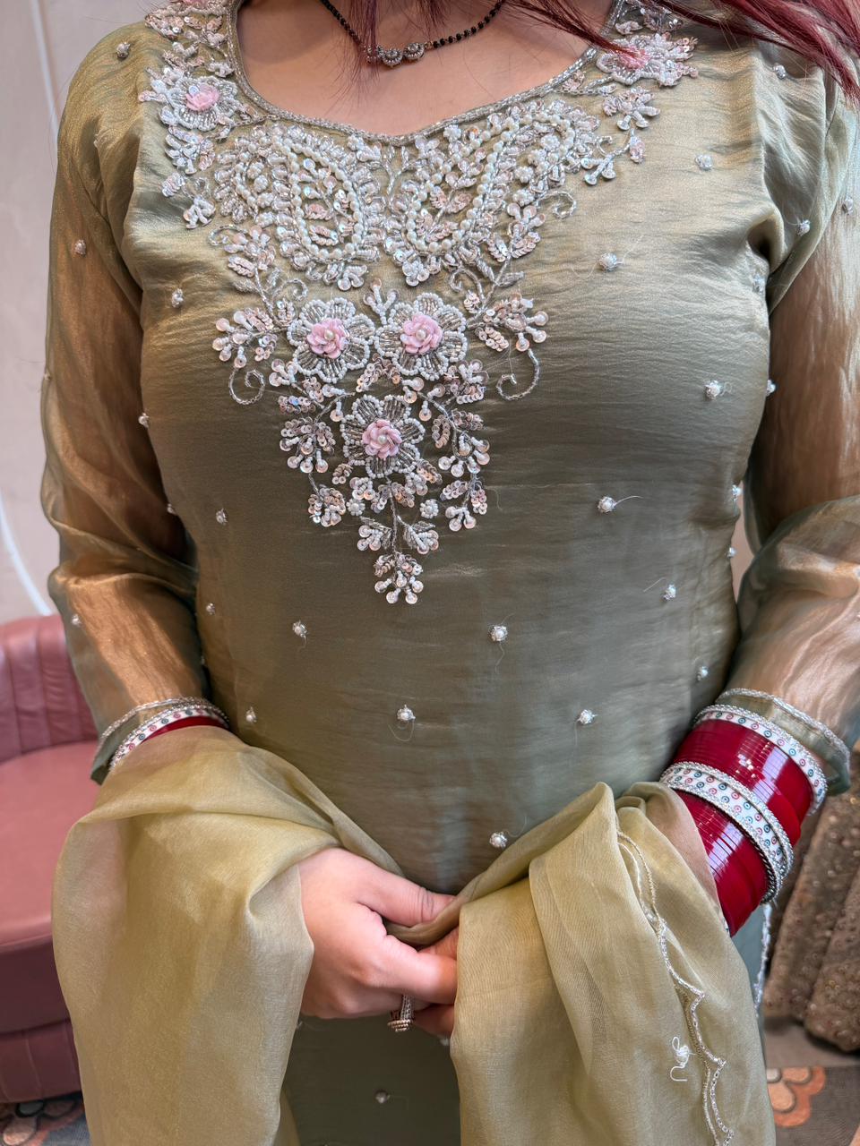 Nina Hand-Embroidered  Kurta Set