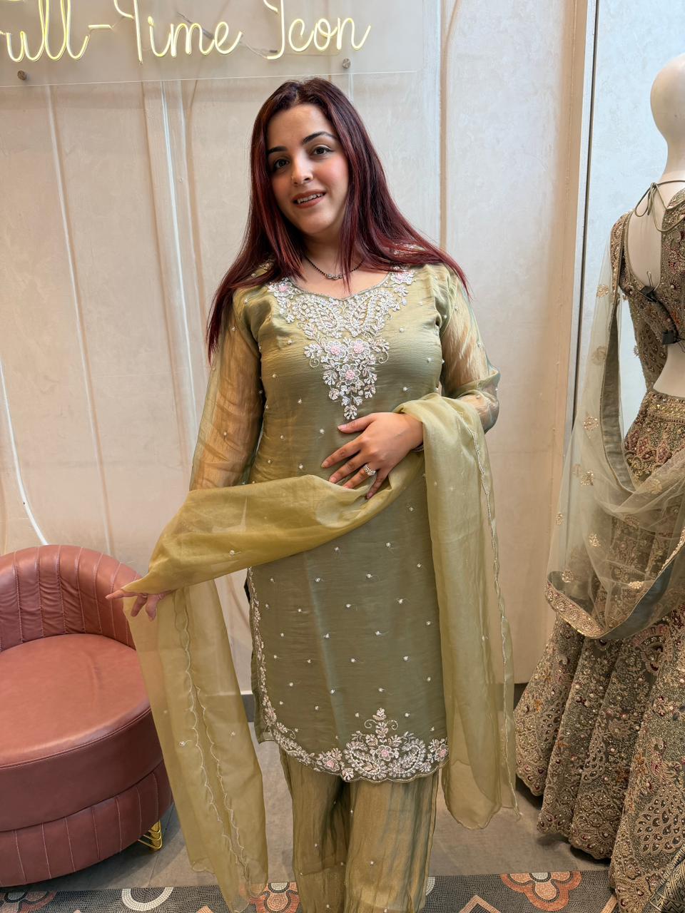 Nina Hand-Embroidered  Kurta Set