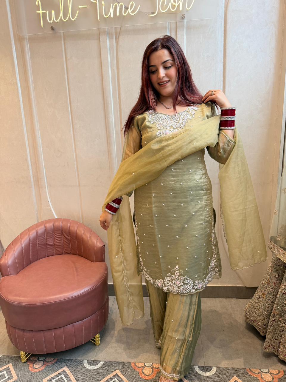 Nina Hand-Embroidered  Kurta Set