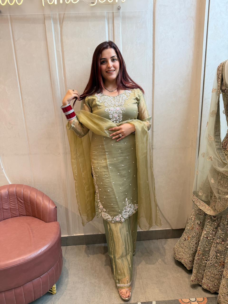 Nina Hand-Embroidered  Kurta Set