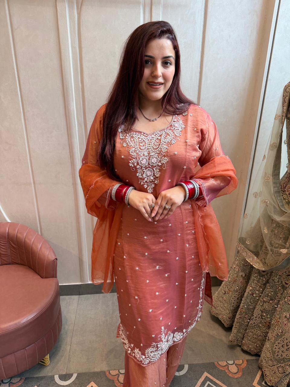 Nina Hand-Embroidered  Kurta Set