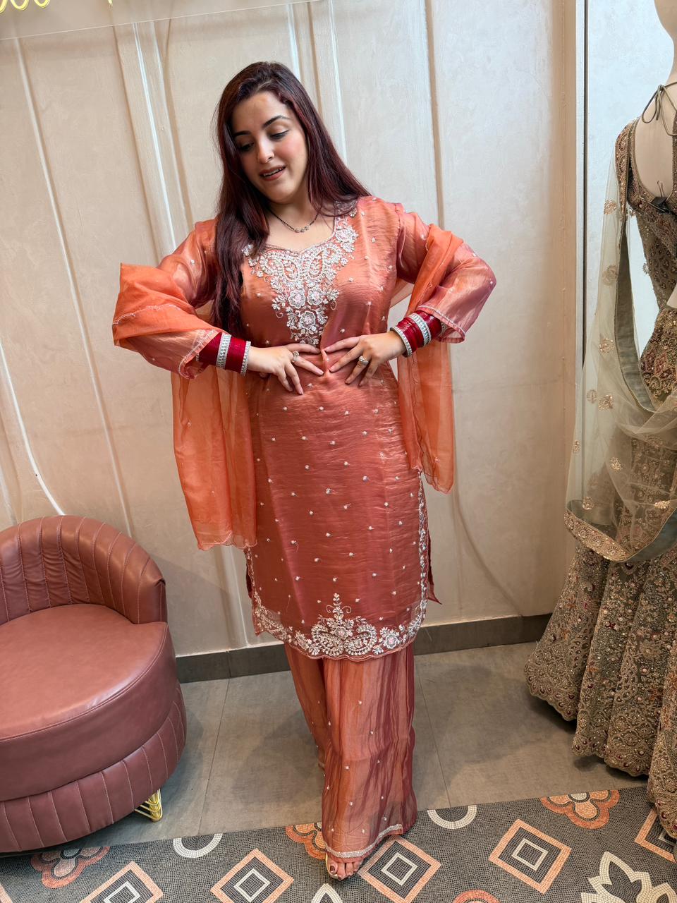 Nina Hand-Embroidered  Kurta Set