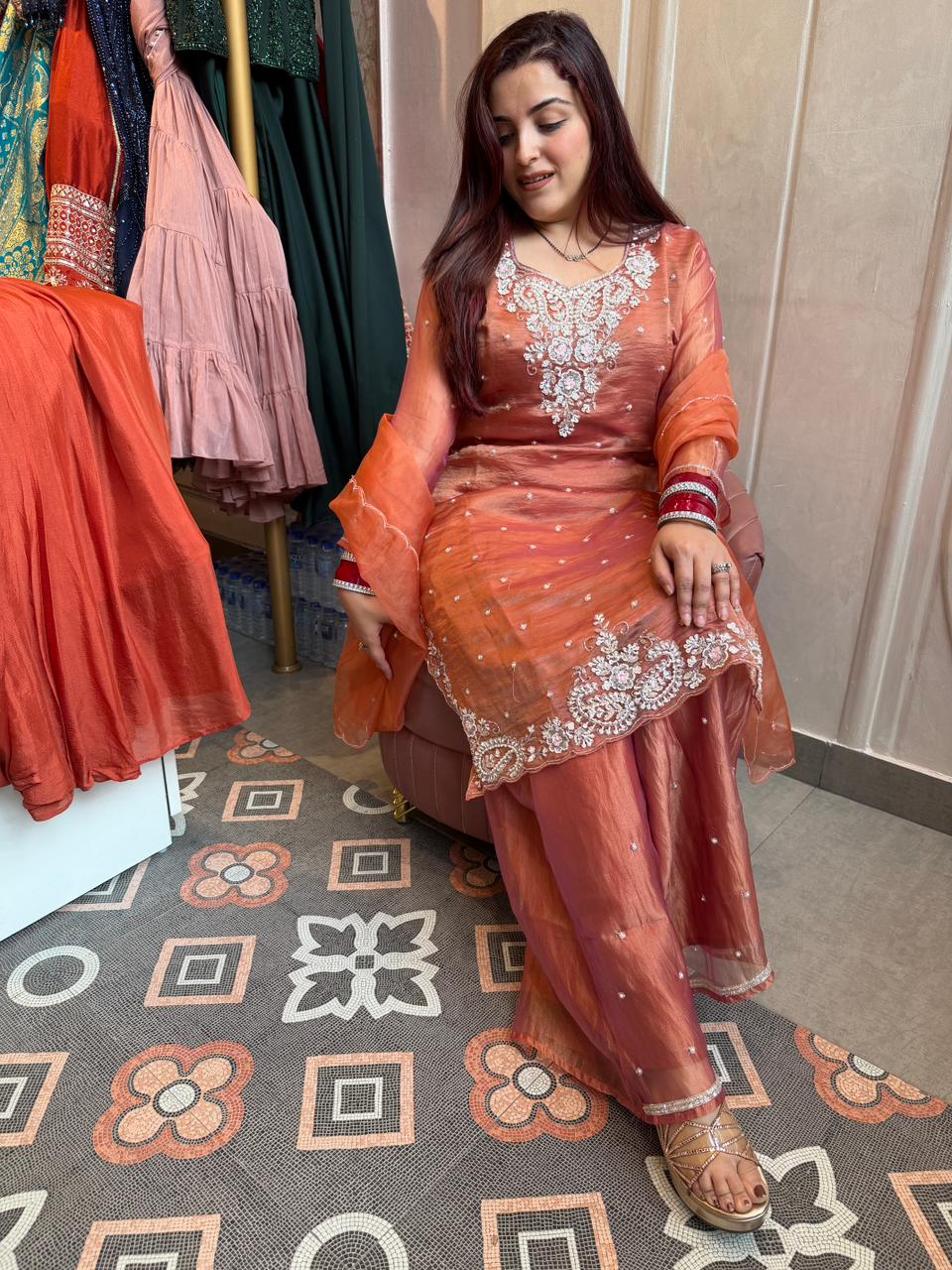 Nina Hand-Embroidered  Kurta Set