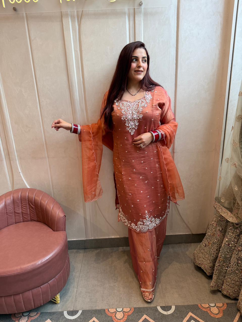 Nina Hand-Embroidered  Kurta Set
