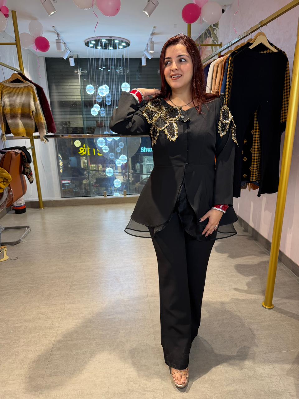 Yoko peplum cord set