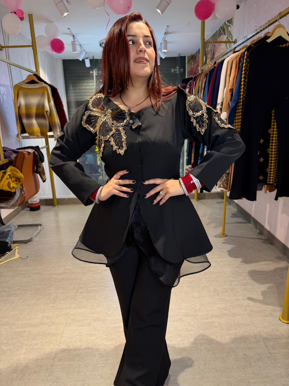 Yoko peplum cord set