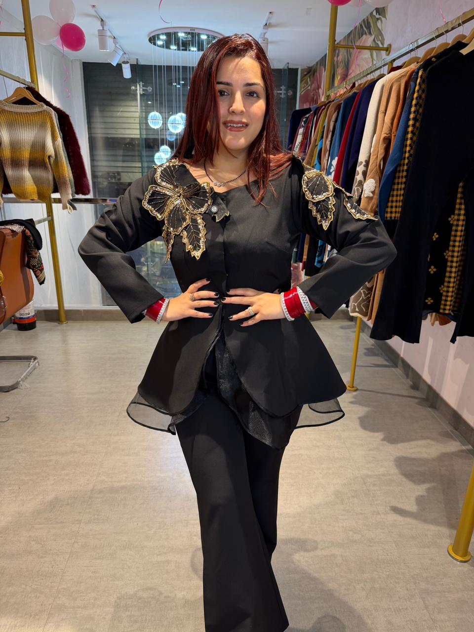 Yoko peplum cord set