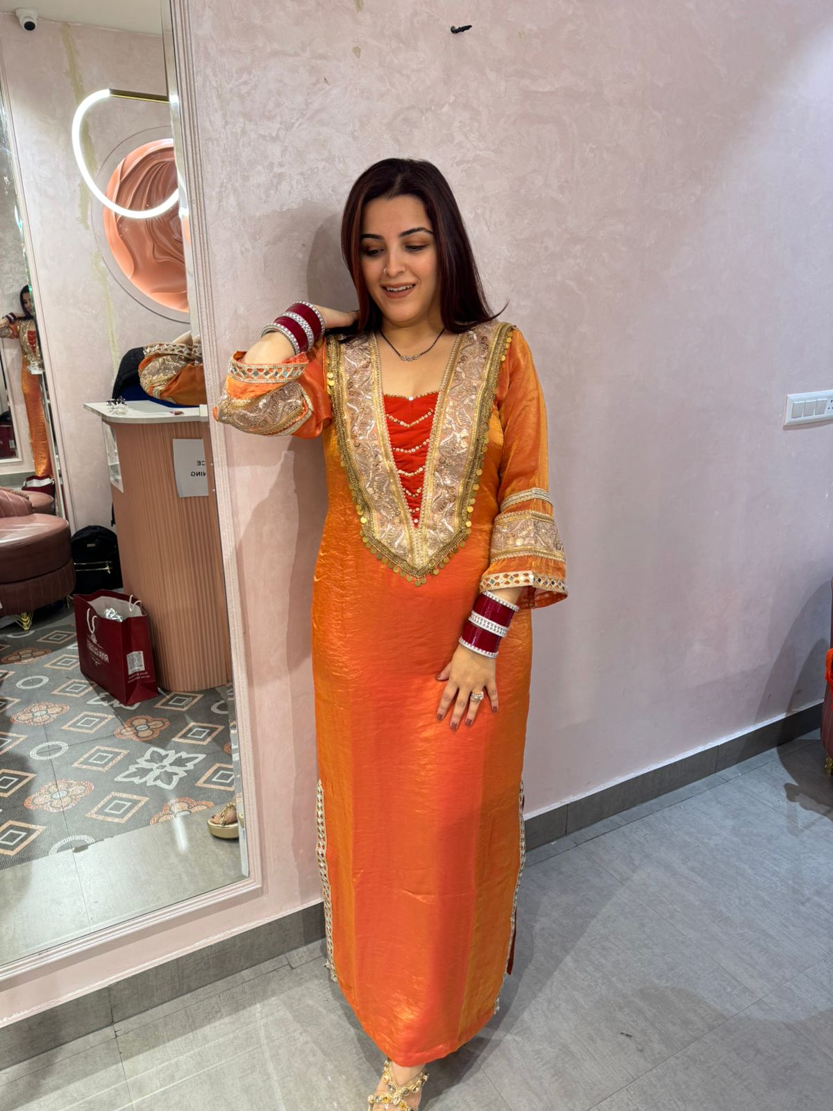 Amber Royale Festive Kurti Gown dress