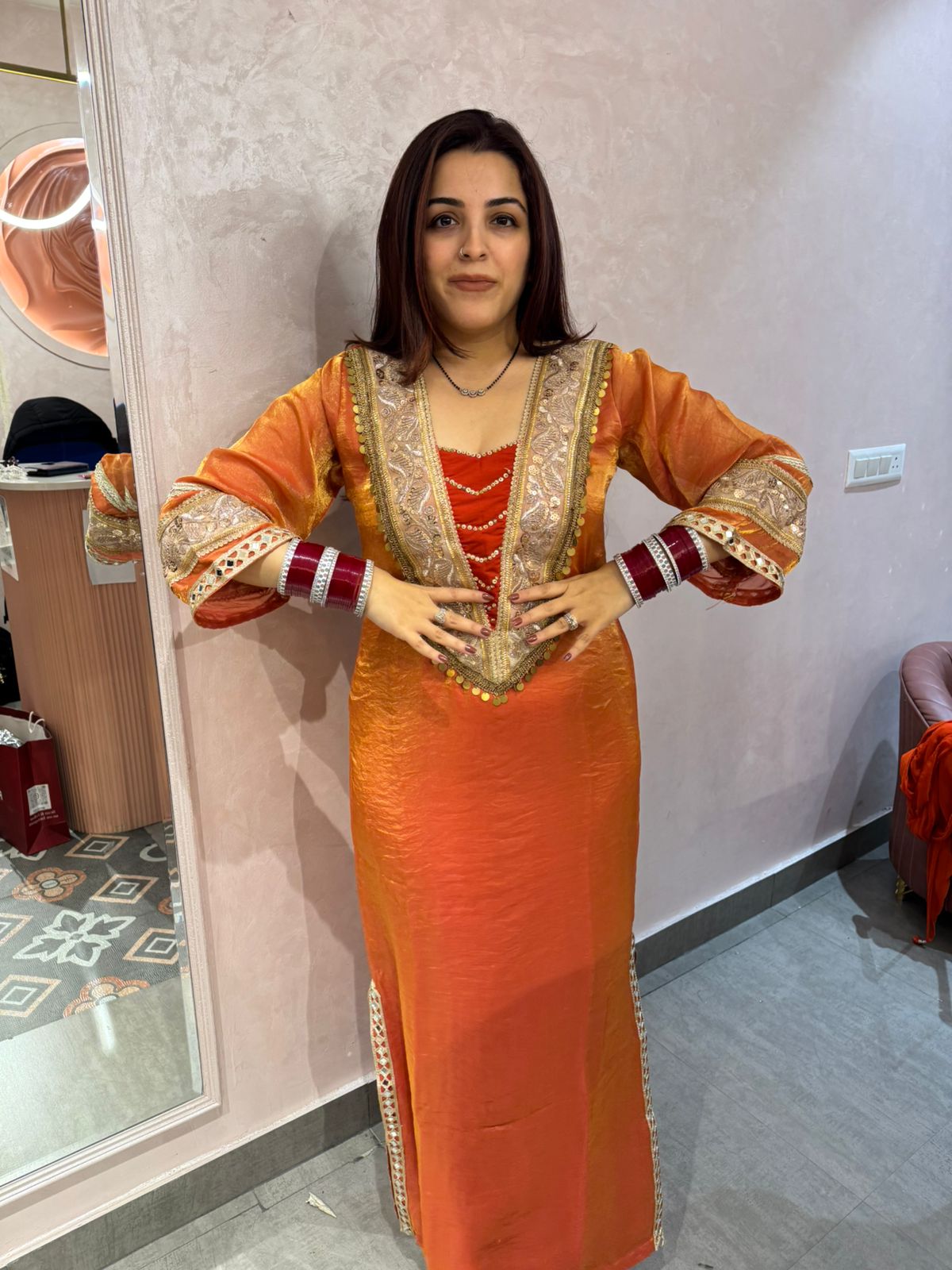 Amber Royale Festive Kurti Gown dress